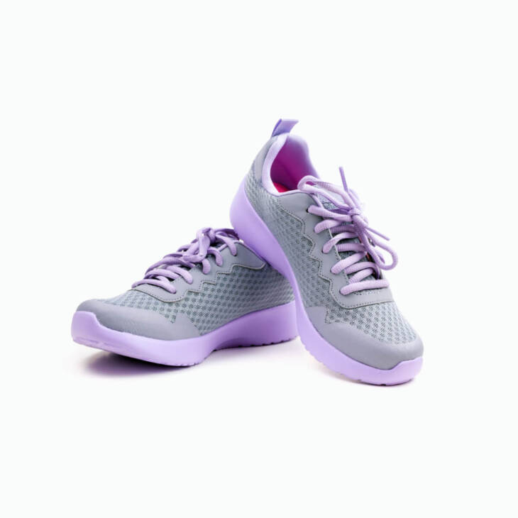 Lilac sneakers